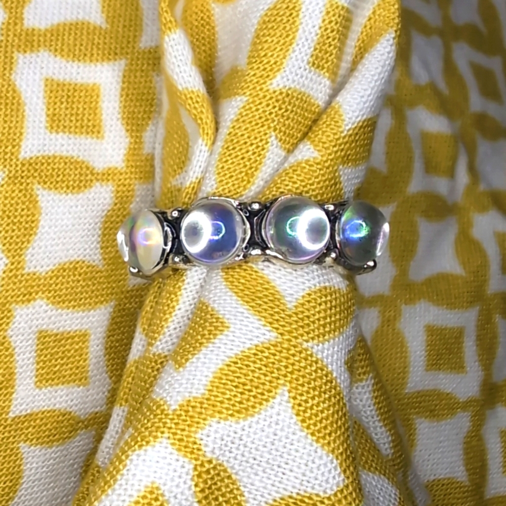 Four Bubble Silver Ring